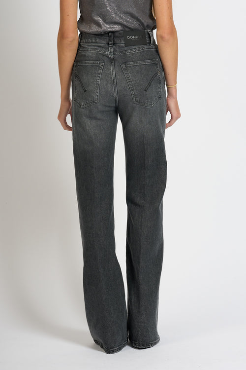 Dondup Jeans Amber Denim Stretch Nero Donna-2