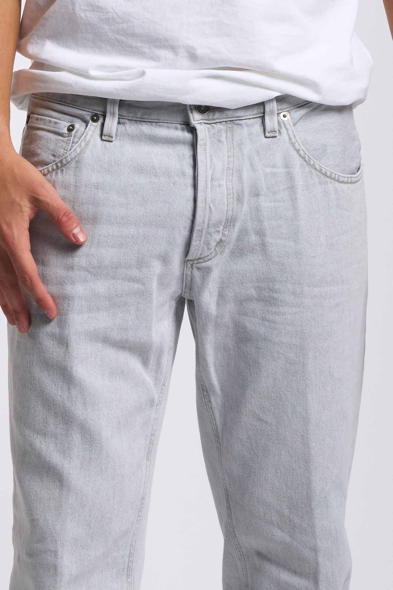 Dondup Jeans BRIGHTON Grigio chiaro Uomo-6