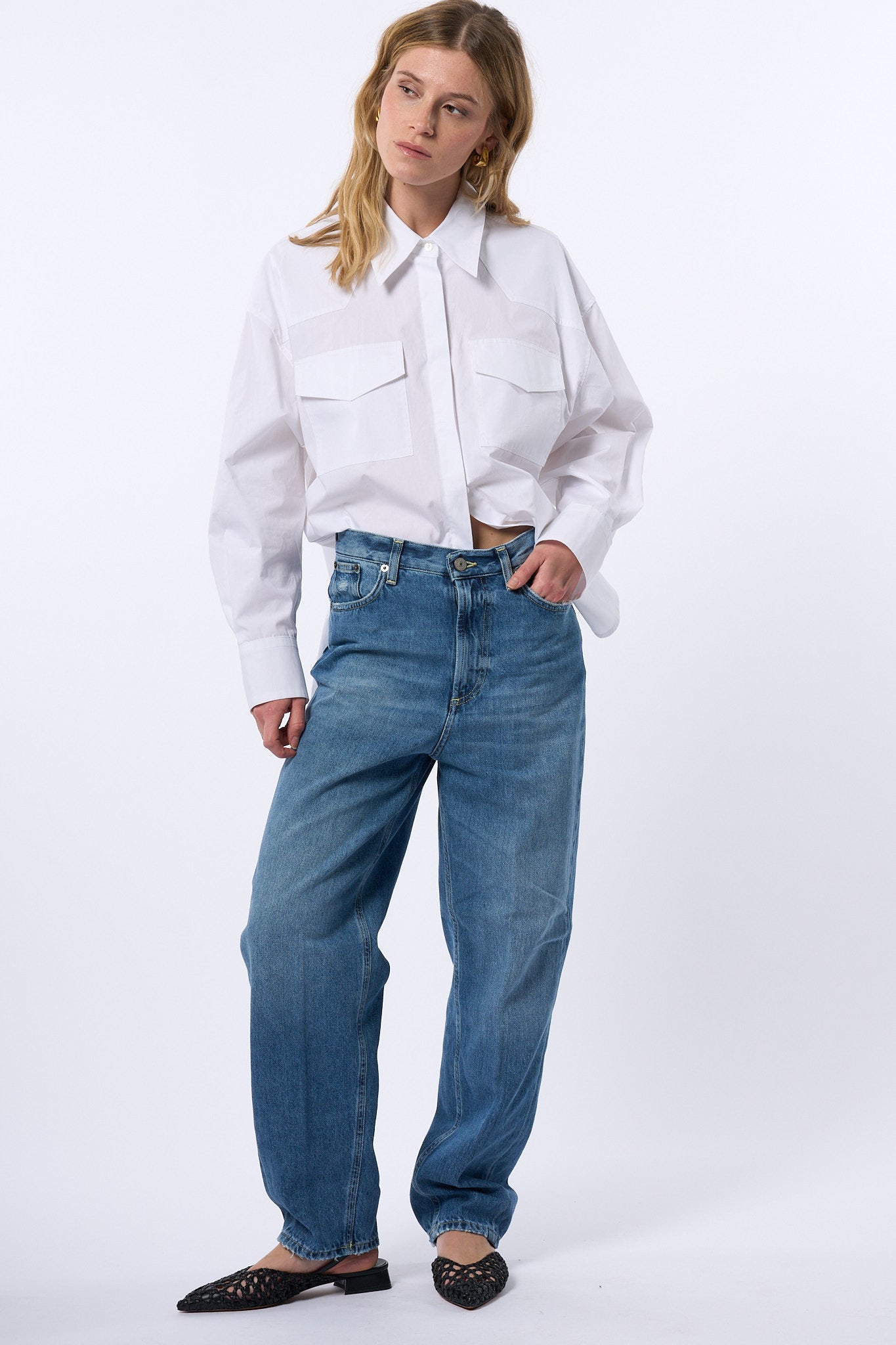 Dondup Jeans Bessie Denim Donna-3