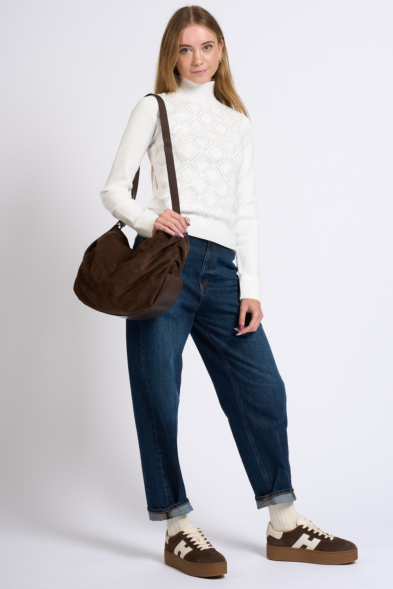 Dondup Jeans Bessie Denim Scuro Donna-3