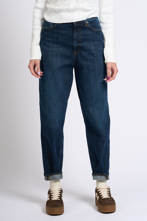 Dondup Jeans Bessie Denim Scuro Donna-2