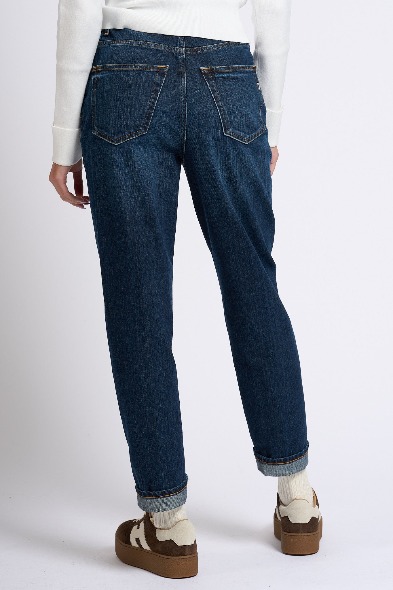 Dondup Jeans Bessie Denim Scuro Donna-5