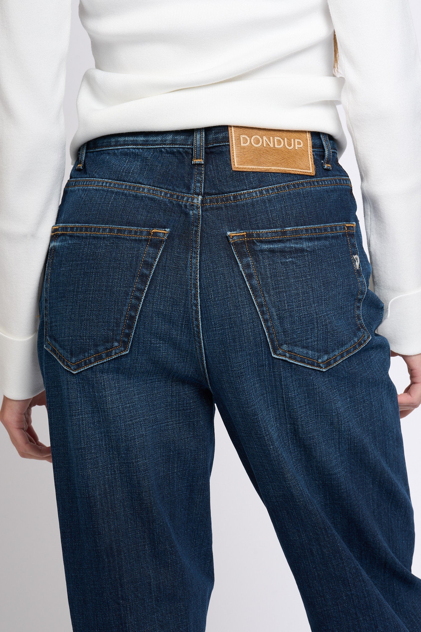 Dondup Jeans Bessie Denim Scuro Donna-6