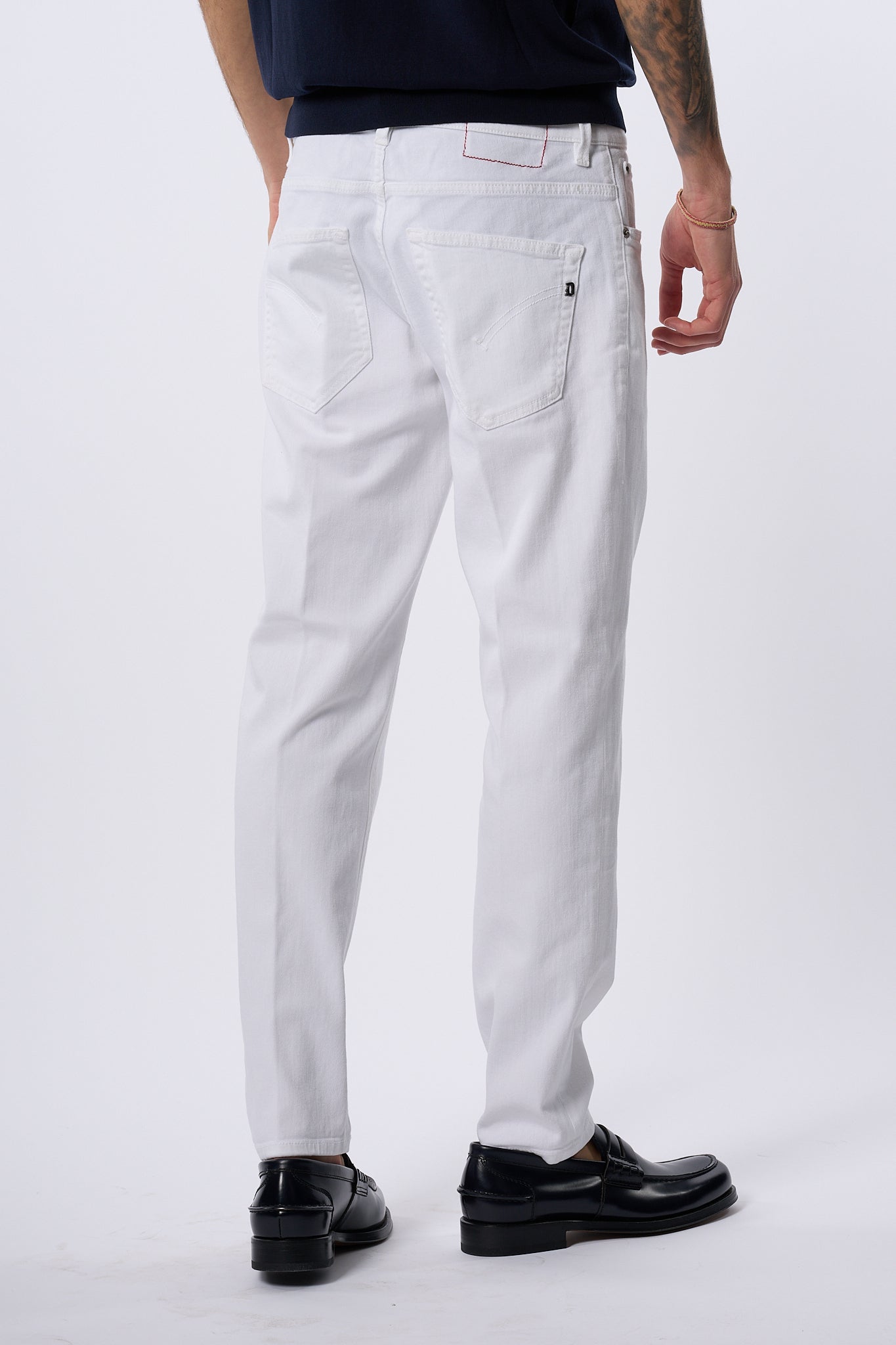 Dondup Jeans Brighton Carrot Bianco Uomo-2