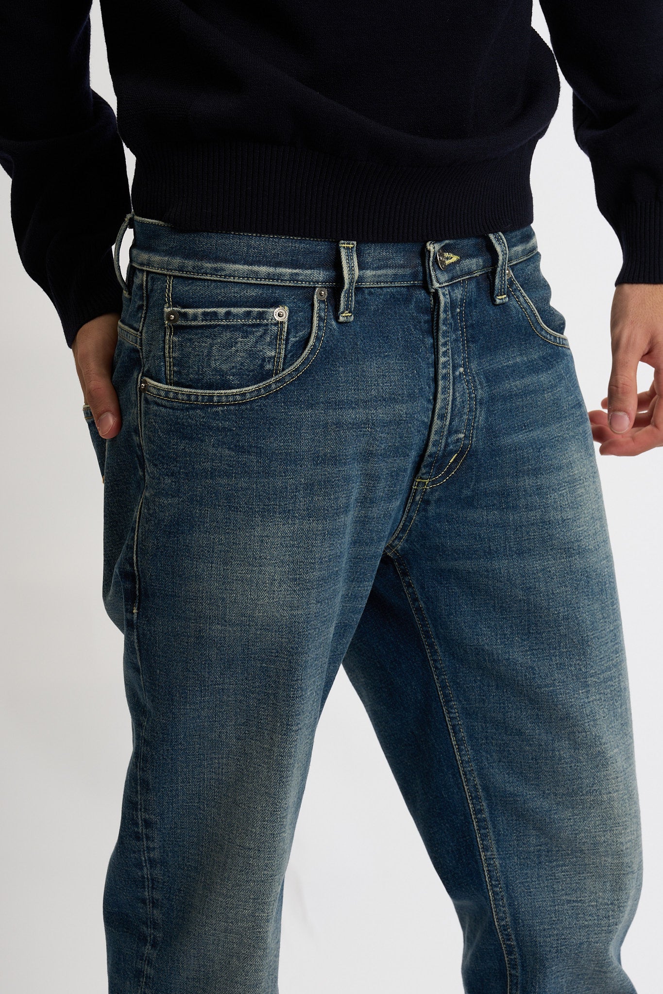 Dondup Jeans Brighton Denim Fisso Medio Uomo-4
