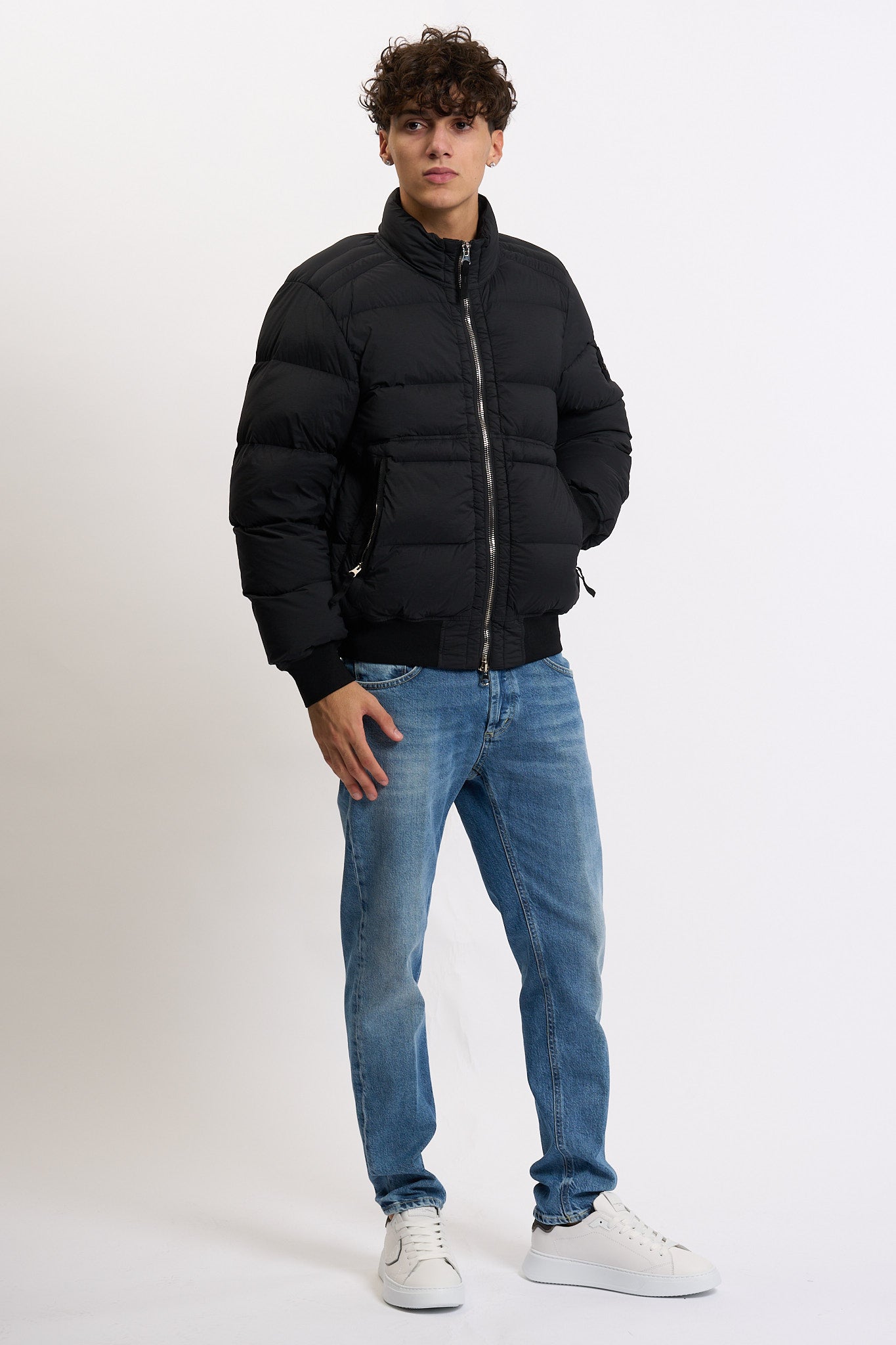 Dondup Jeans Brighton Denim Stretch Chiaro Uomo-3