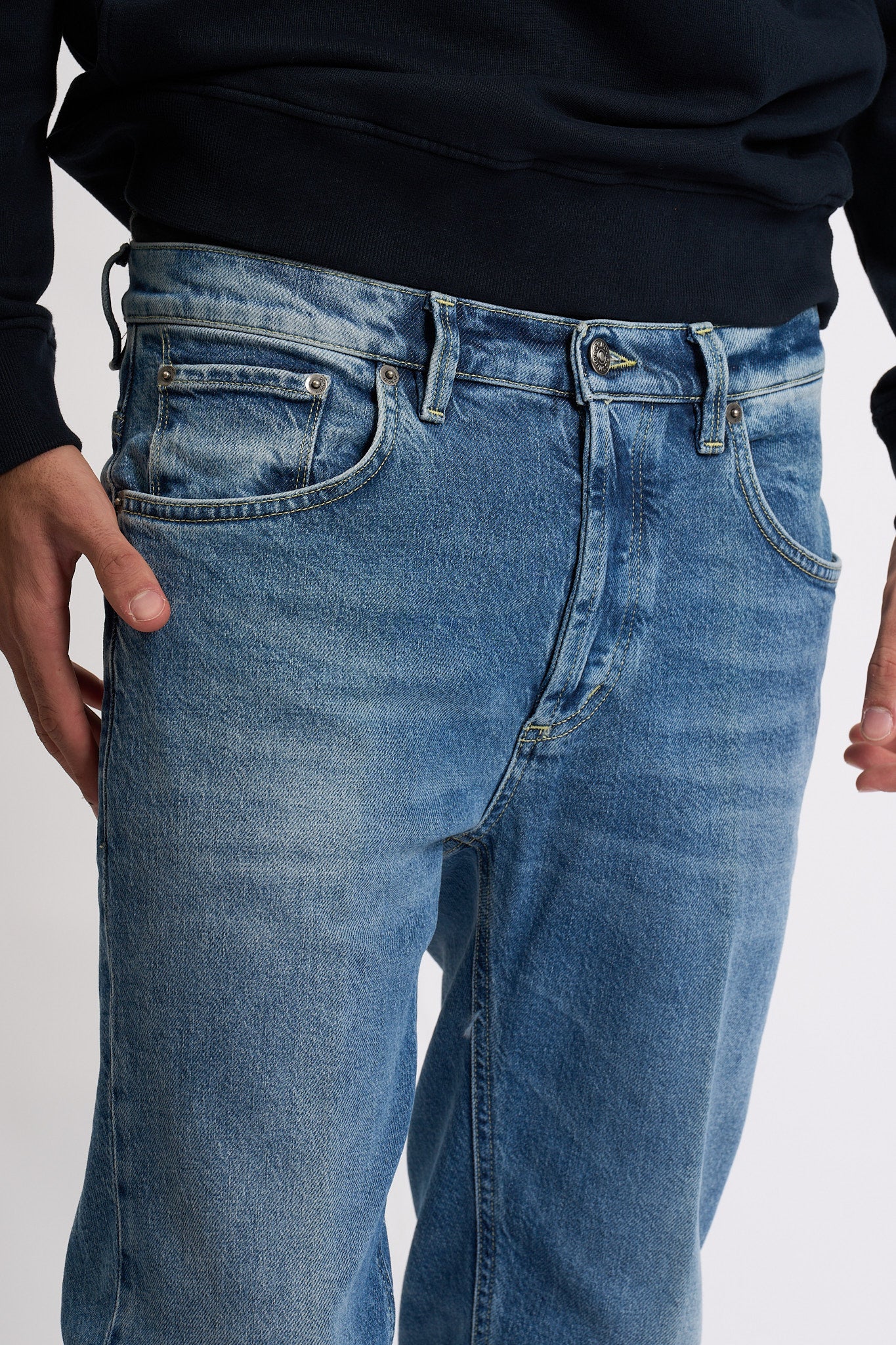 Dondup Jeans Brighton Denim Stretch Chiaro Uomo-2