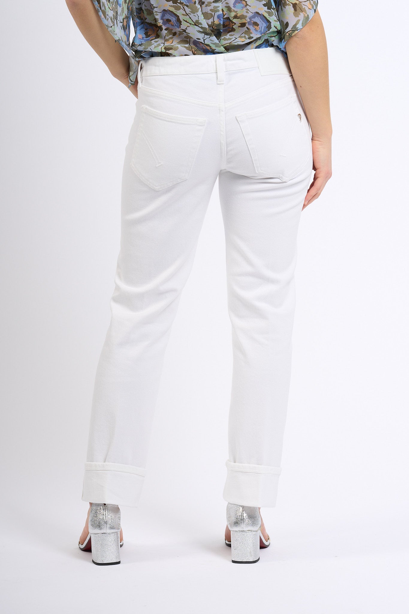 Dondup Jeans Coco Slim Fit Bianco Donna-5