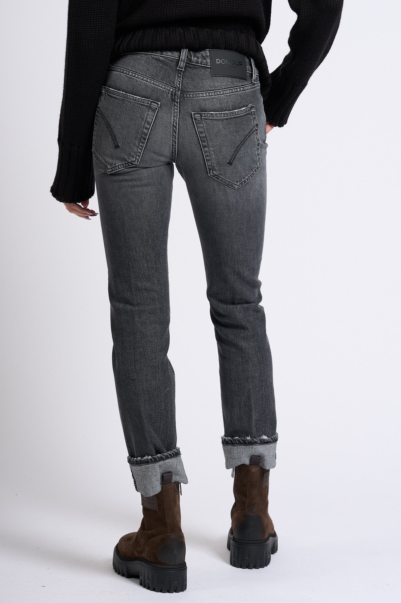 Dondup Jeans Coco Stretch Nero Donna-6