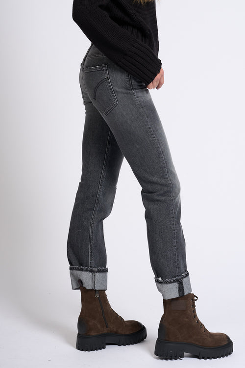 Dondup Jeans Coco Stretch Nero Donna-2