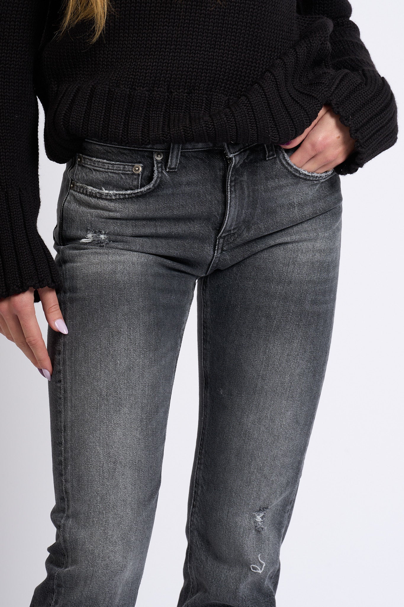 Dondup Jeans Coco Stretch Nero Donna-8