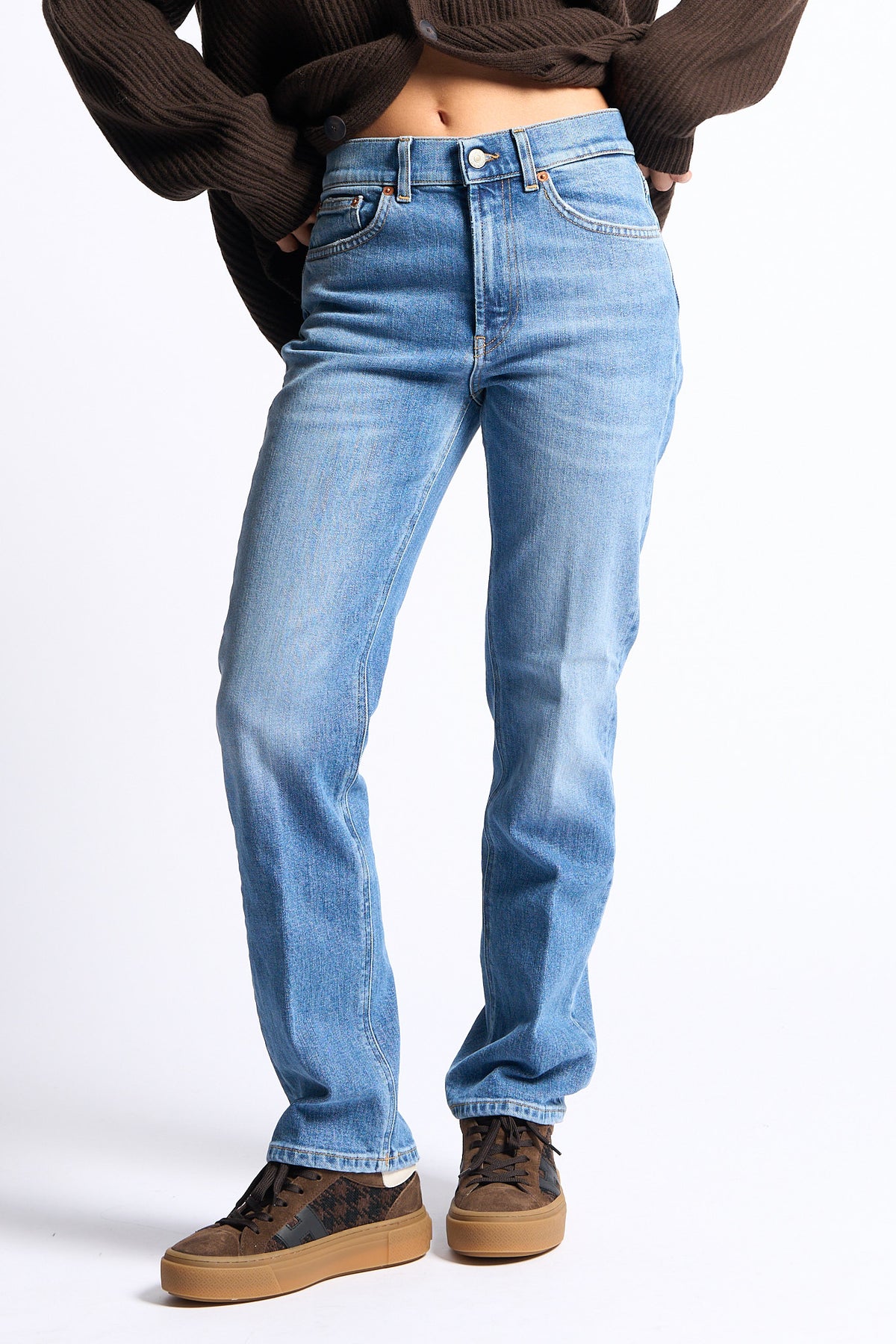 Dondup Jeans Dafne Denim medio Donna-3