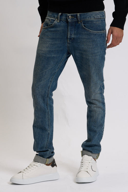 Dondup Jeans George Denim Stretch Medio Uomo