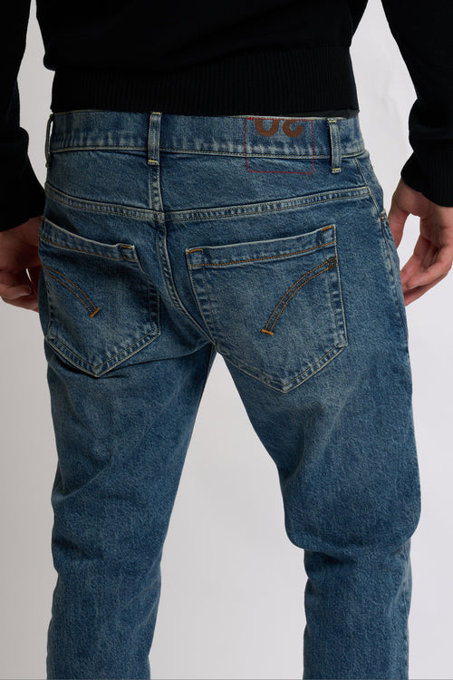 Dondup Jeans George Denim Stretch Medio Uomo-2