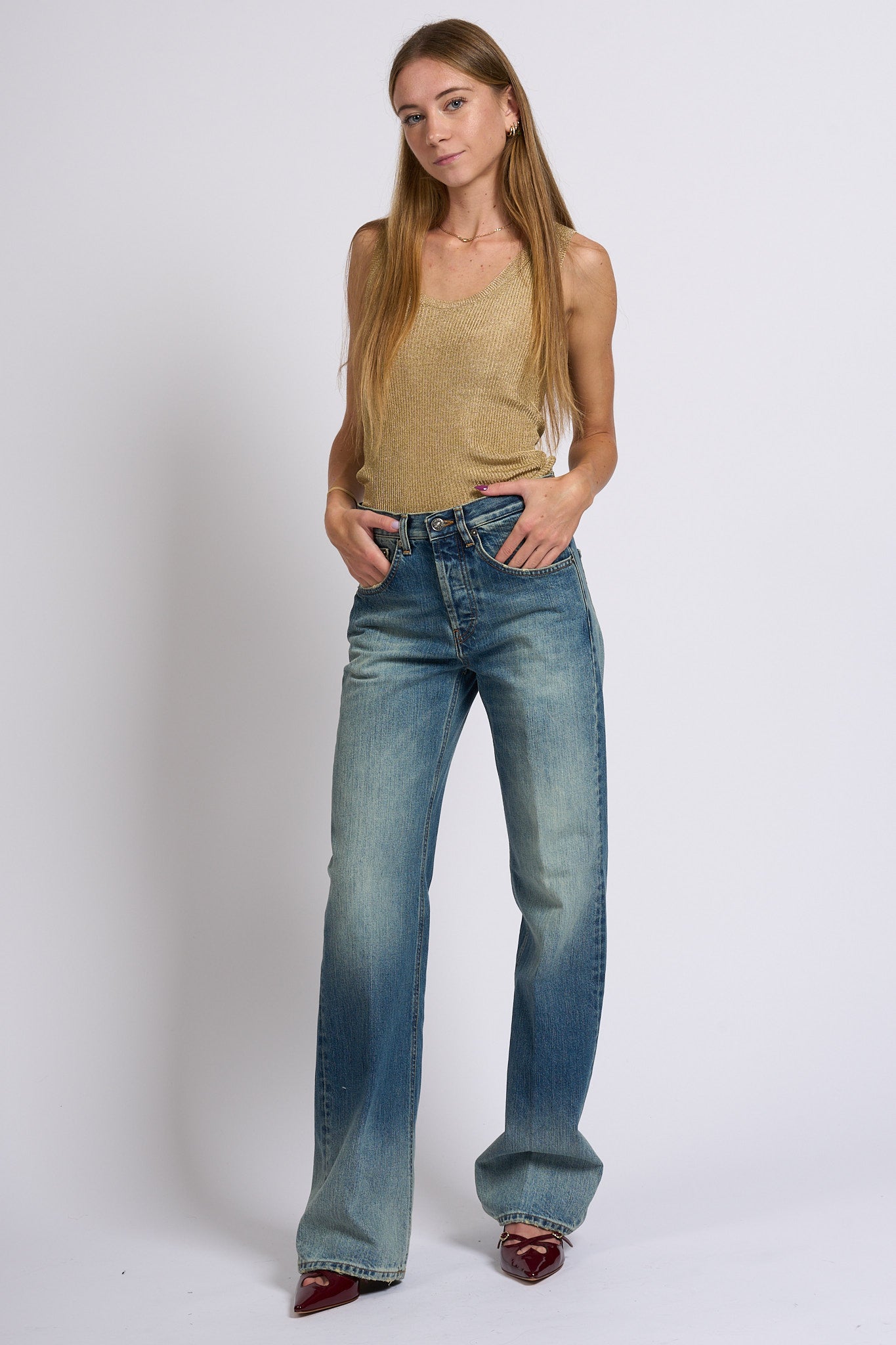 Dondup Jeans Jacklyn Denim Fisso medio Donna-3
