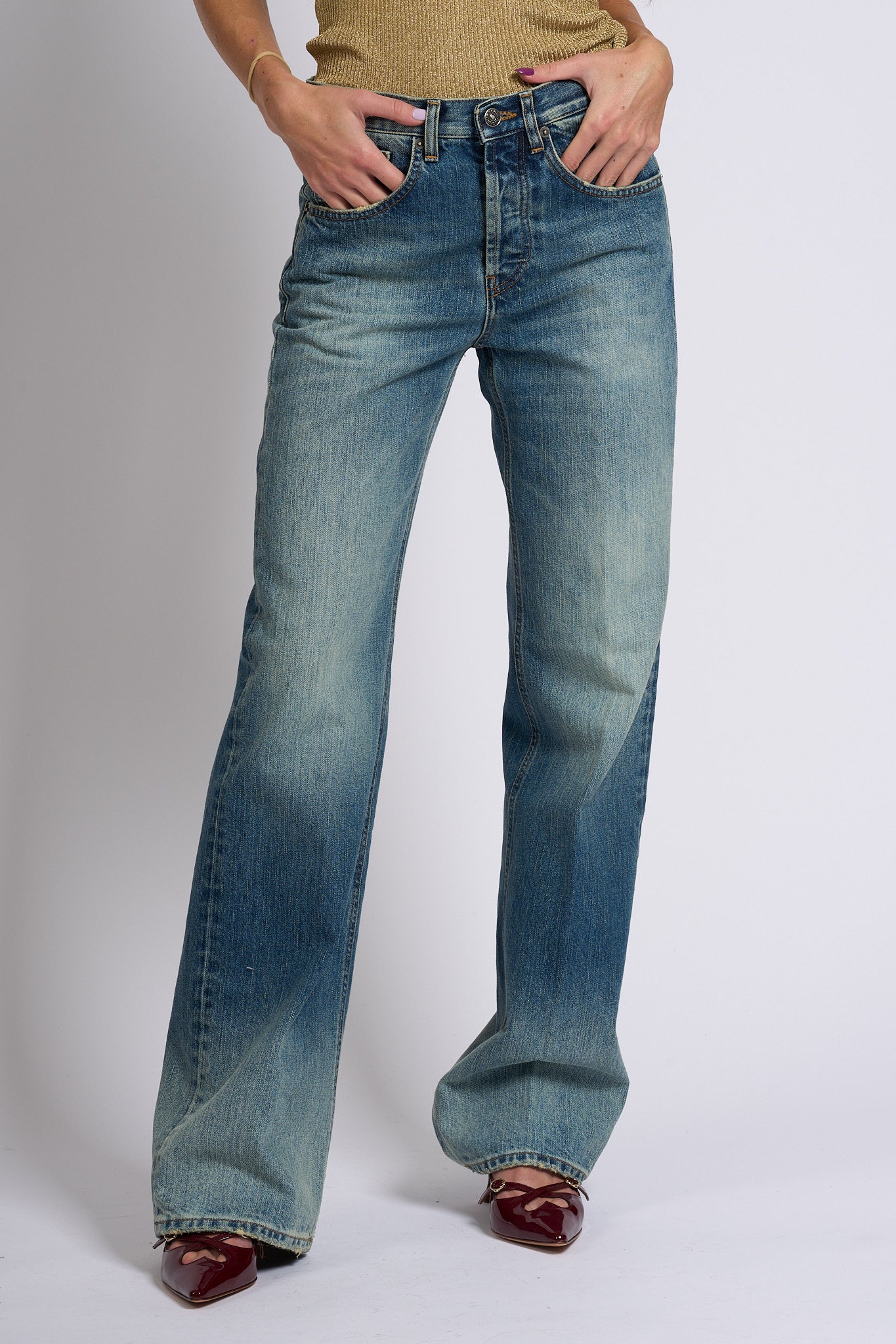 Dondup Jeans Jacklyn Denim Fisso medio Donna-4
