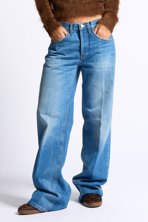 Dondup Jeans Jacklyn Loose  Denim medio Donna