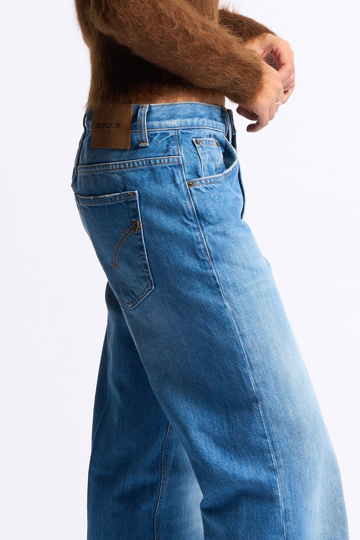 Dondup Jeans Jacklyn Loose  Denim medio Donna-5