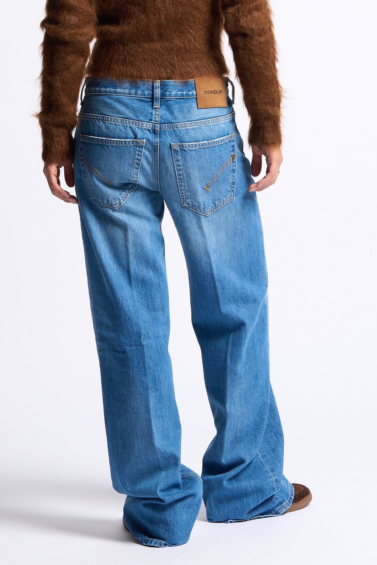 Dondup Jeans Jacklyn Loose  Denim medio Donna-7