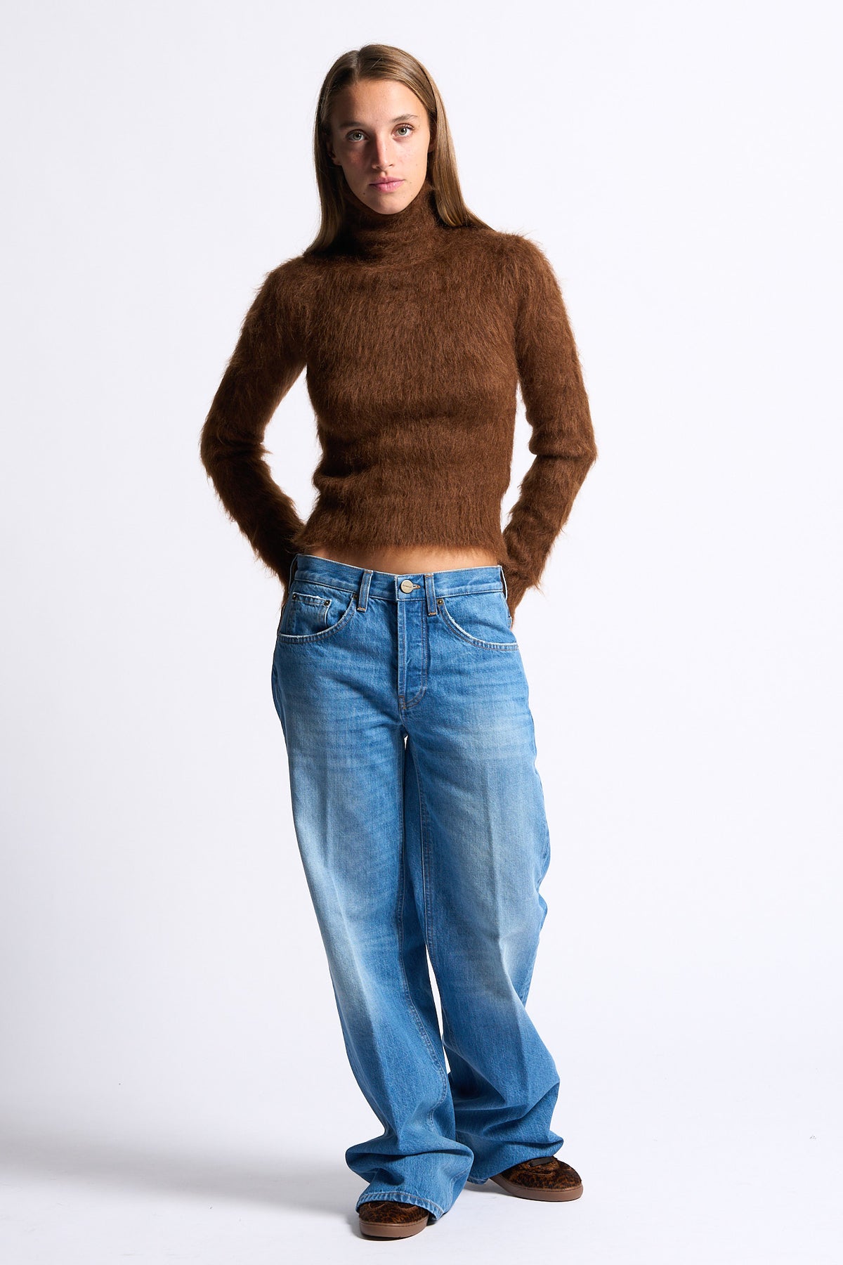 Dondup Jeans Jacklyn Loose  Denim medio Donna-2