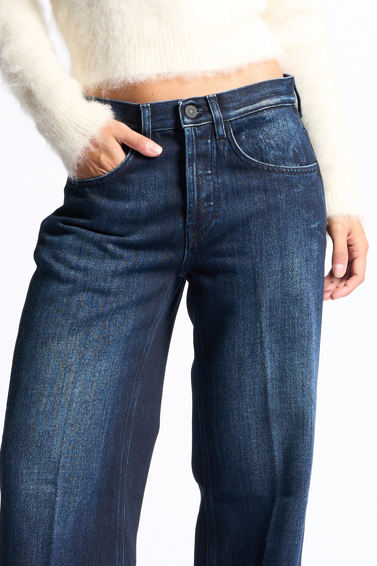 Dondup Jeans Jacklyn Loose  Denim scuro Donna-3