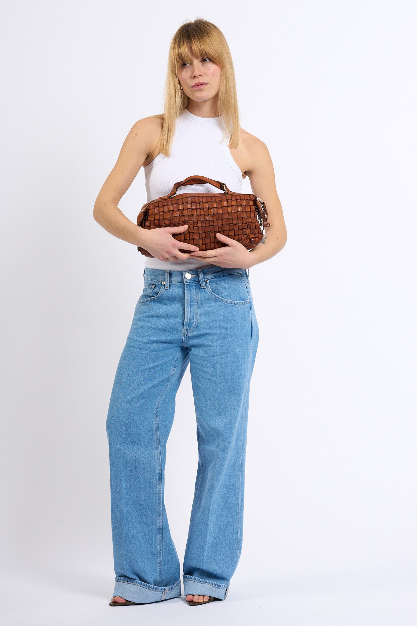 Dondup Jeans Jacklyn Wide Leg in Lyocell Donna-3