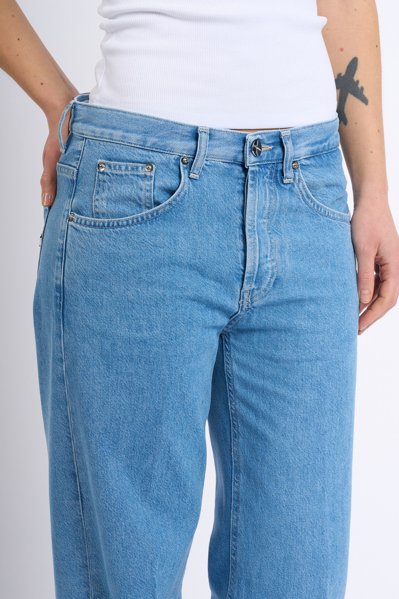 Dondup Jeans Jacklyn Wide Leg in Lyocell Donna-6