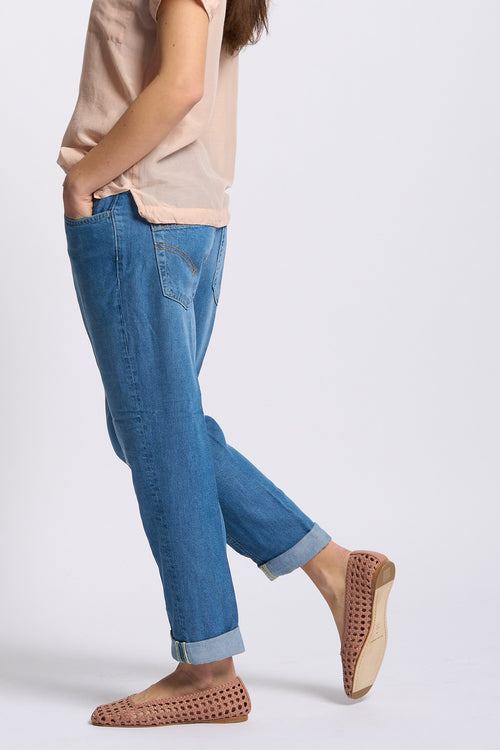 Dondup Jeans Koons Lyocell Denim medio Donna