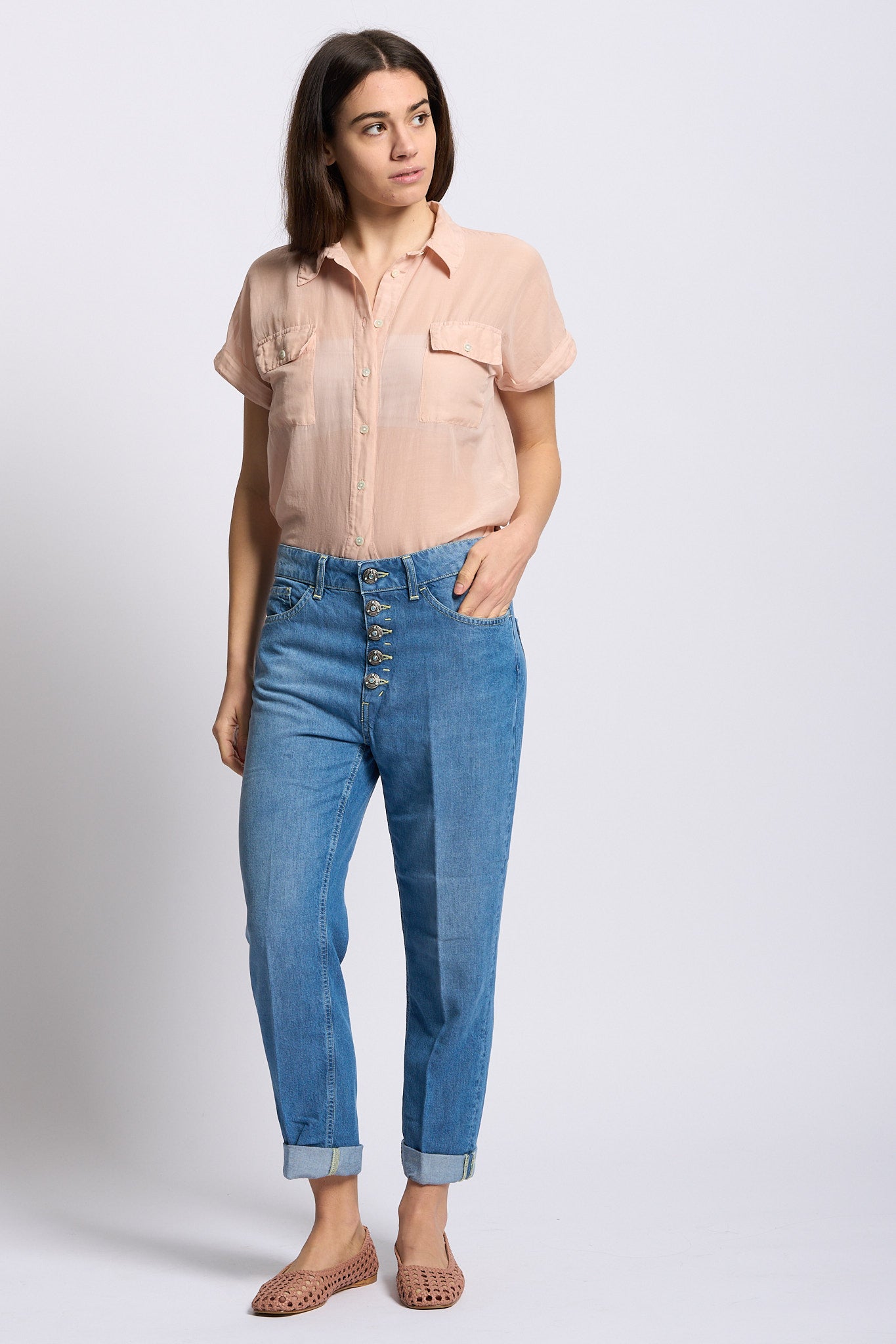 Dondup Jeans Koons Lyocell Denim medio Donna-2