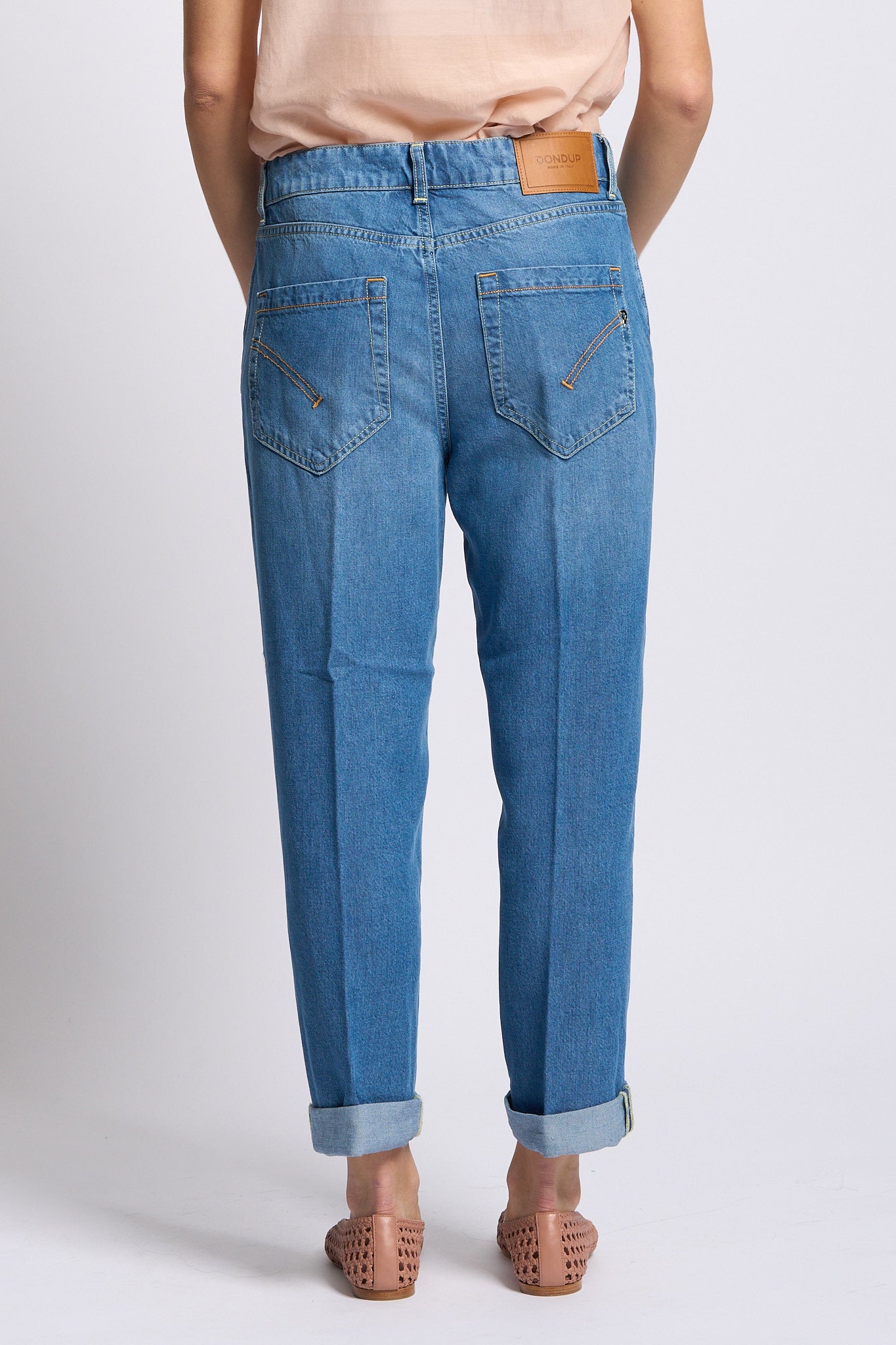 Dondup Jeans Koons Lyocell Denim medio Donna-6