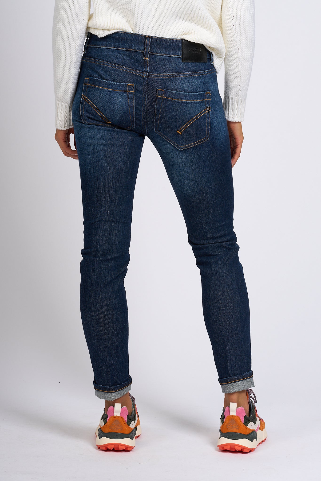 Dondup Jeans Monroe Denim Scuro Donna-4