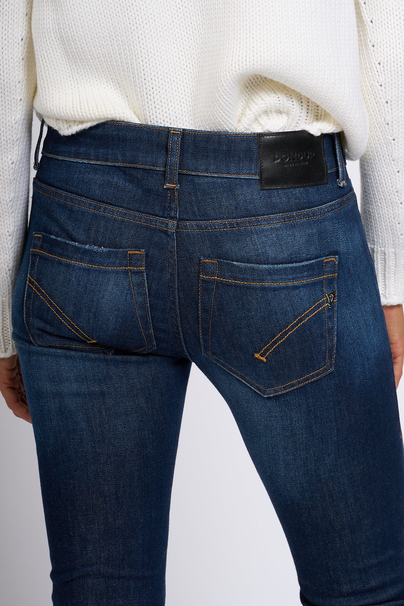 Dondup Jeans Monroe Denim Scuro Donna-5