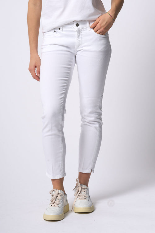 Dondup Jeans Rose Bianco Donna