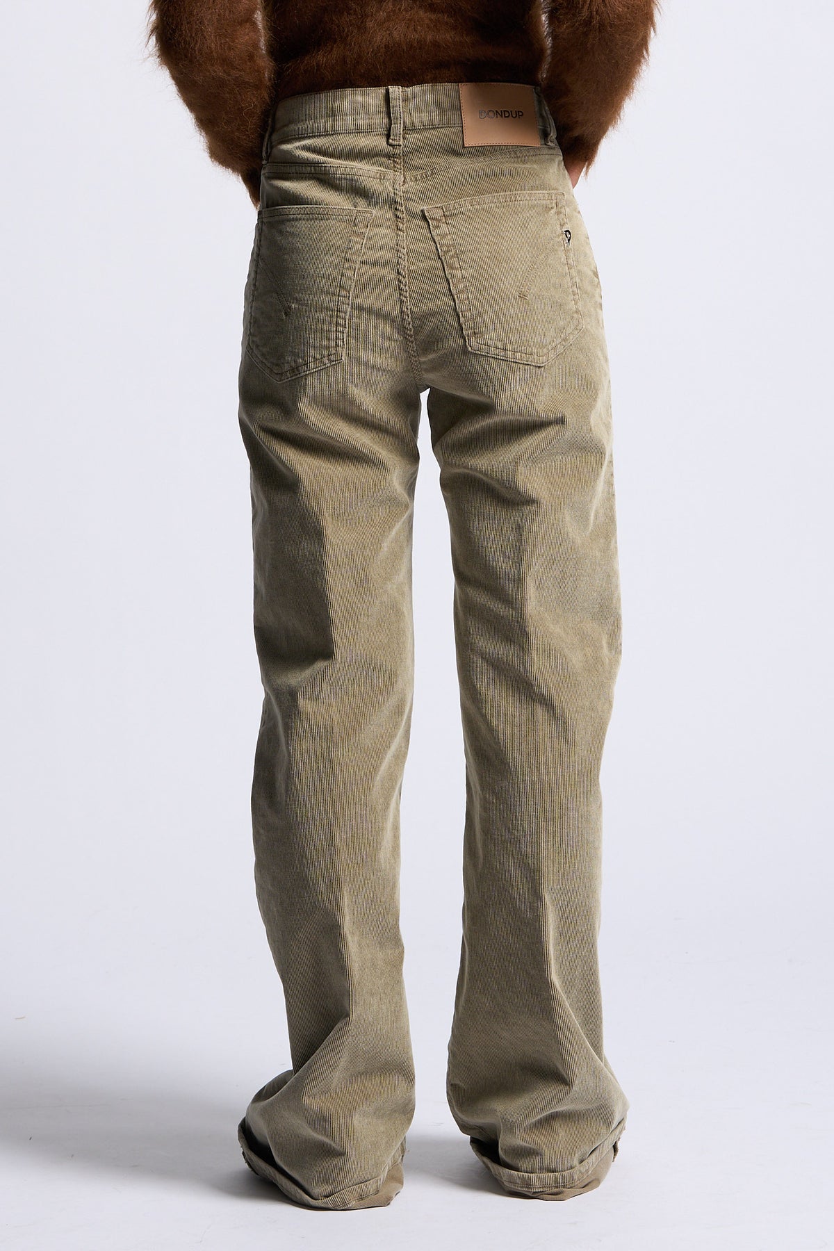 Dondup Pantalone Amber Wide Salvia Donna-4