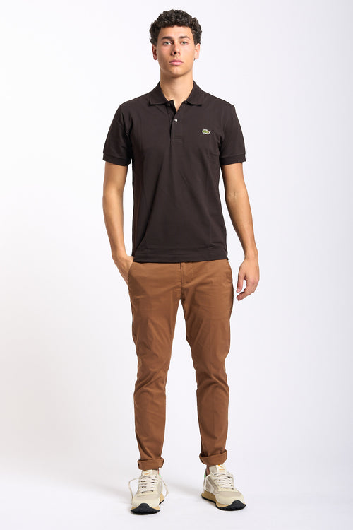 Dondup Pantalone Gaubert Popeline Corteccia Uomo-2