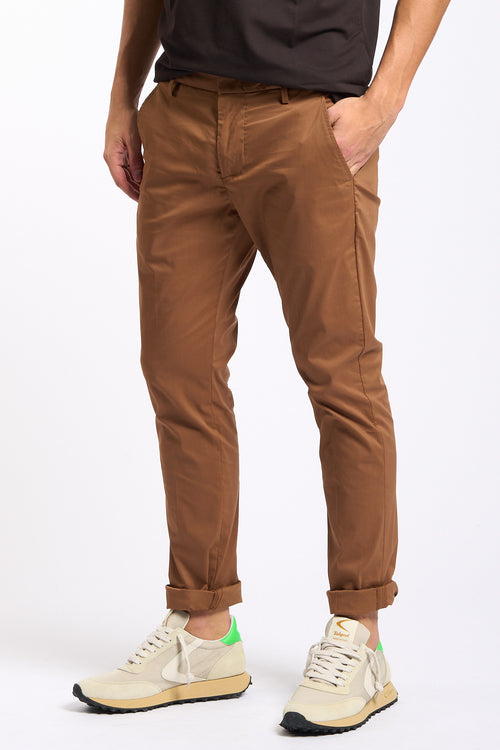 Dondup Pantalone Gaubert Popeline Corteccia Uomo