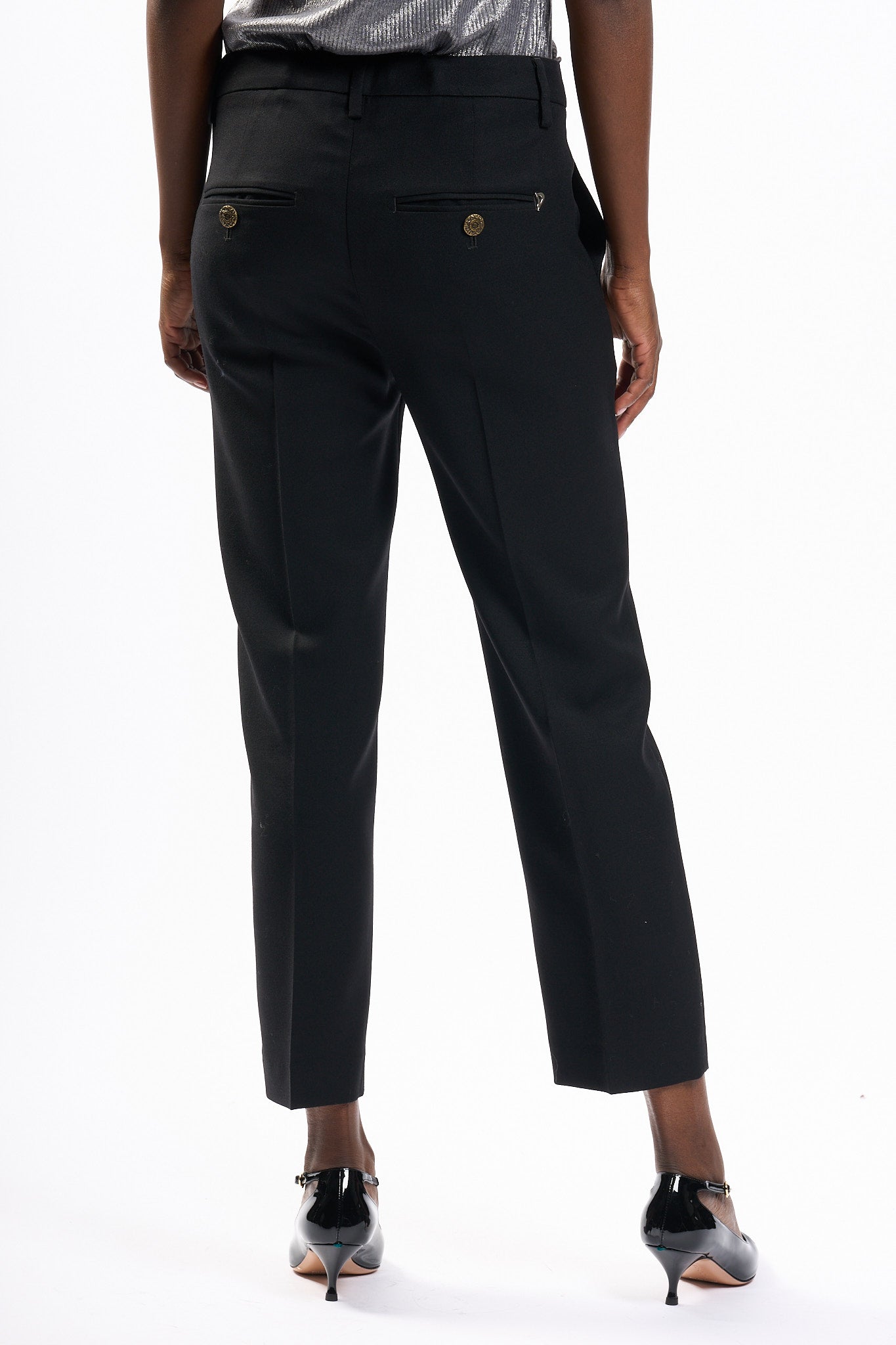 Dondup Pantalone Nima Nero Donna-5