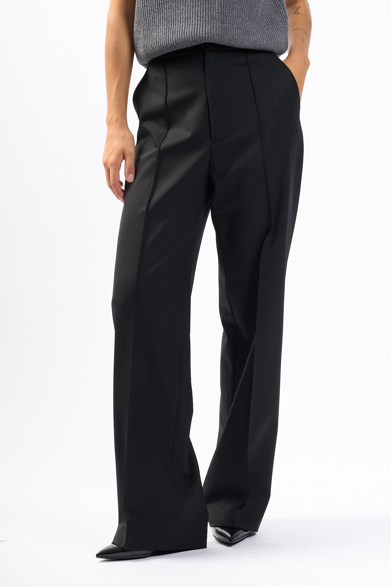 Dondup Pantalone Penni Nero Donna-1