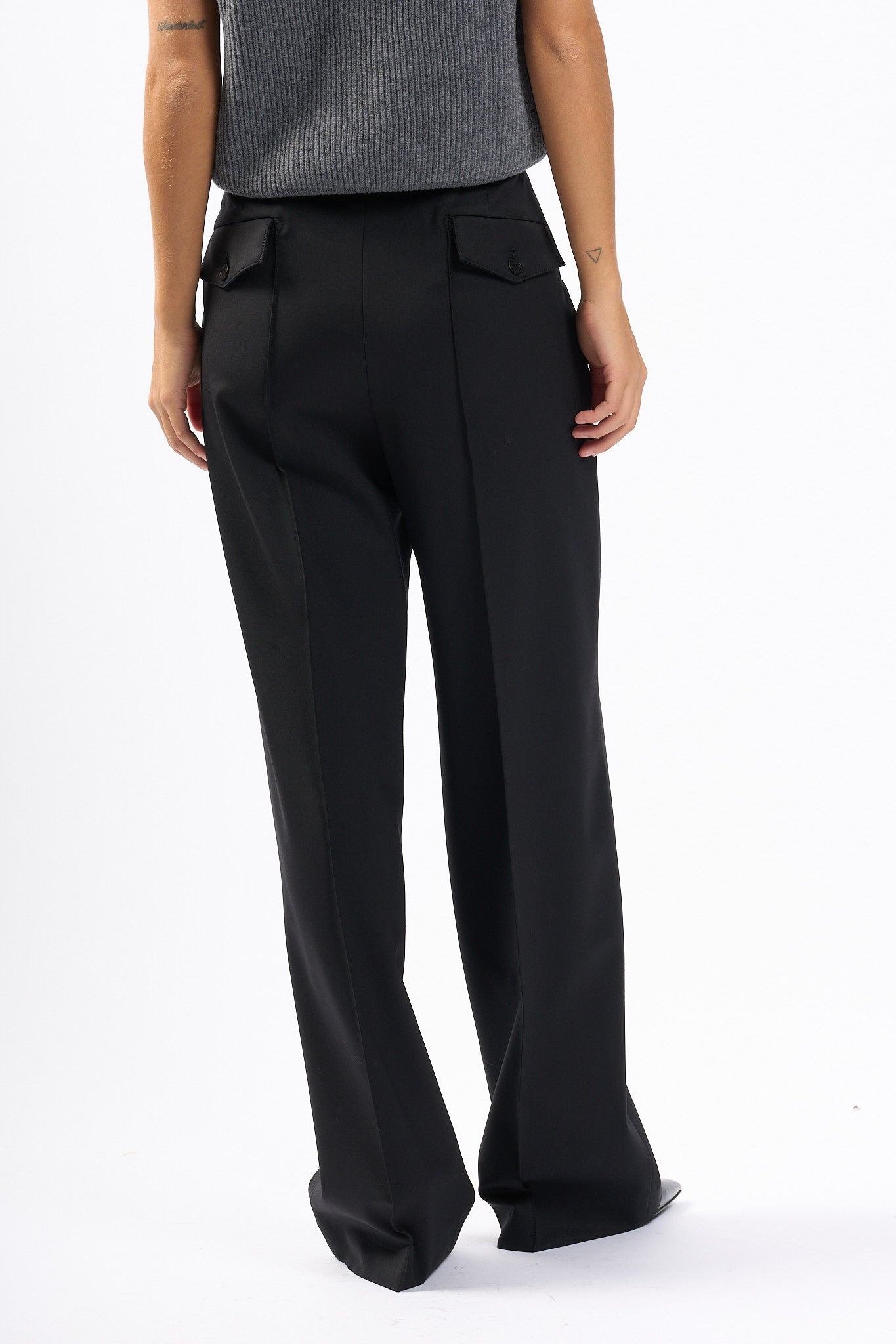Dondup Pantalone Penni Nero Donna-6