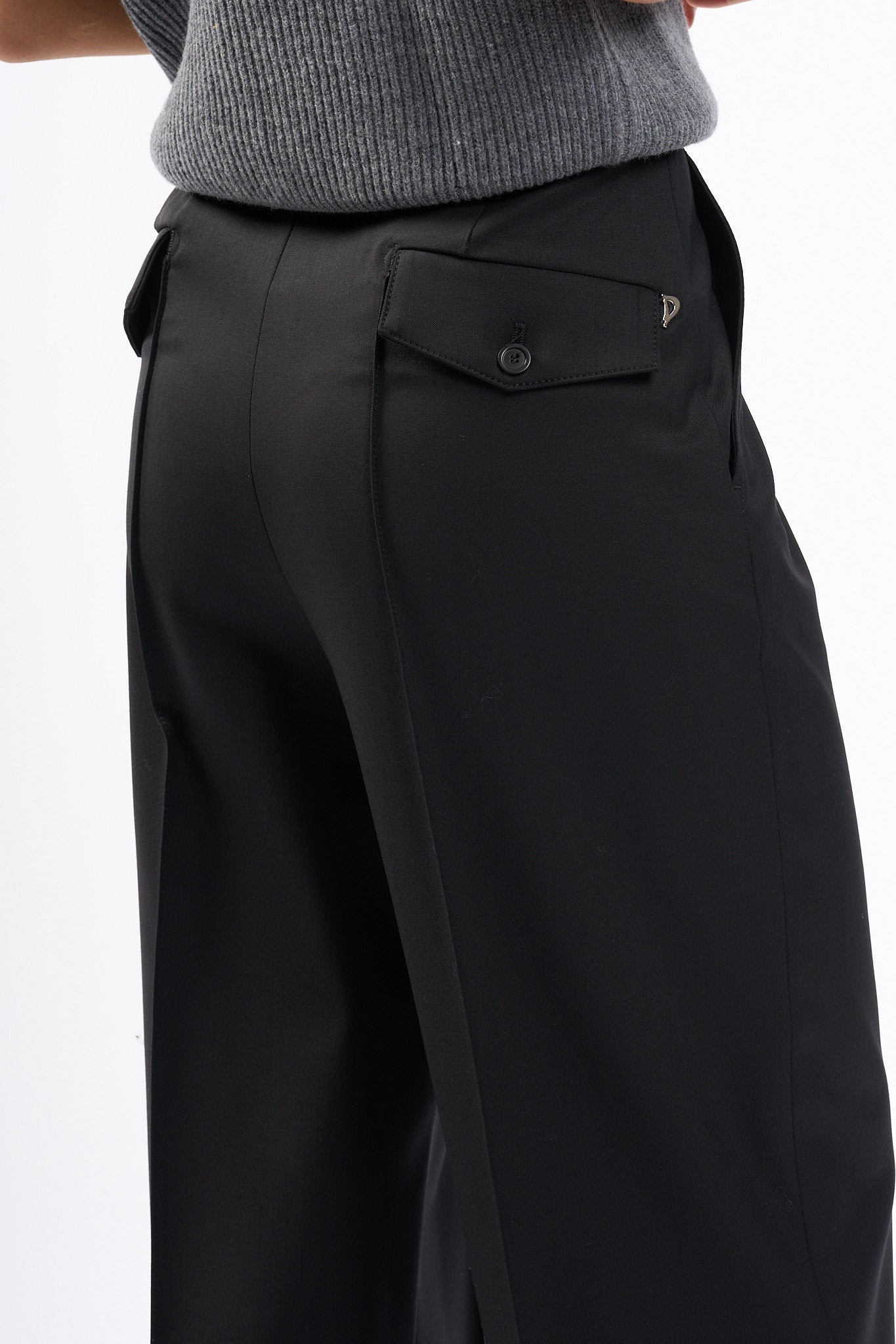 Dondup Pantalone Penni Nero Donna-7
