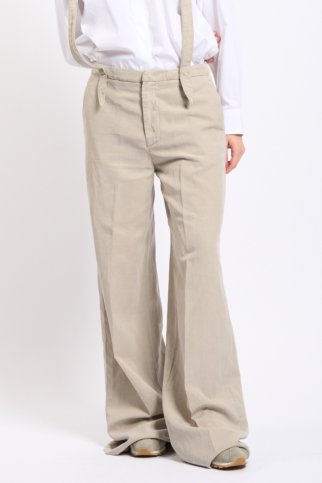 Dondup Pantalone Tecla Bretelle Lievito Donna-4
