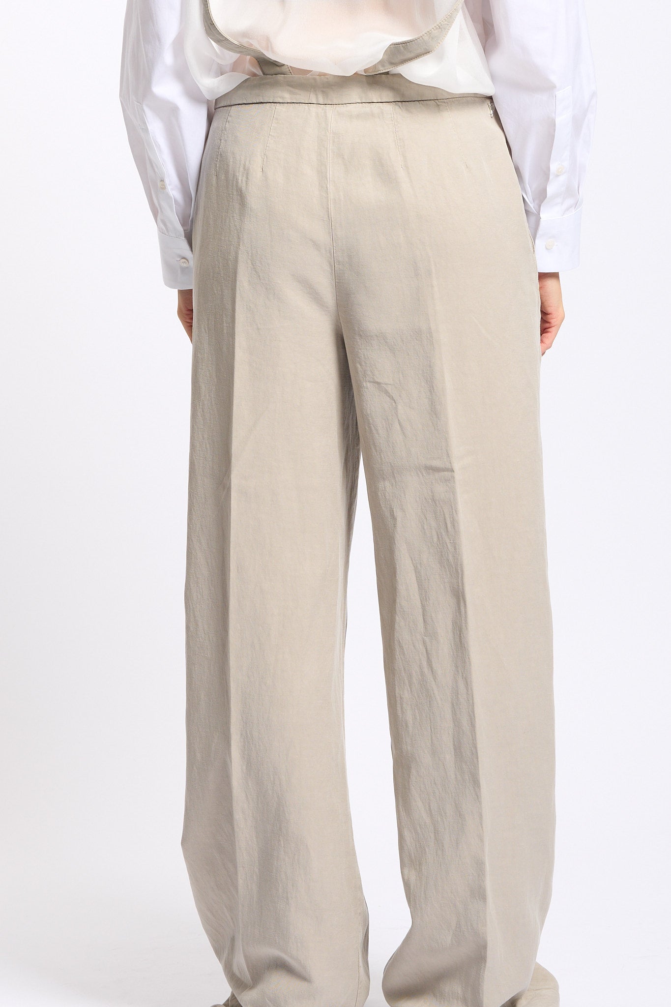 Dondup Pantalone Tecla Bretelle Lievito Donna-5