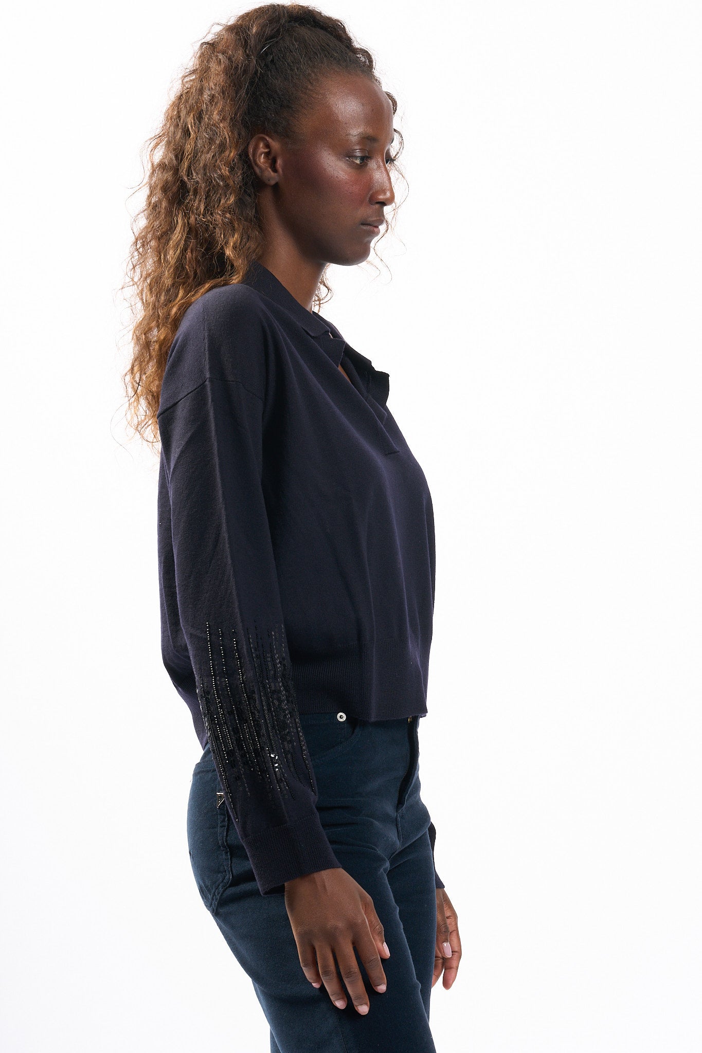 Dondup Polo Maglia Blu Donna-6
