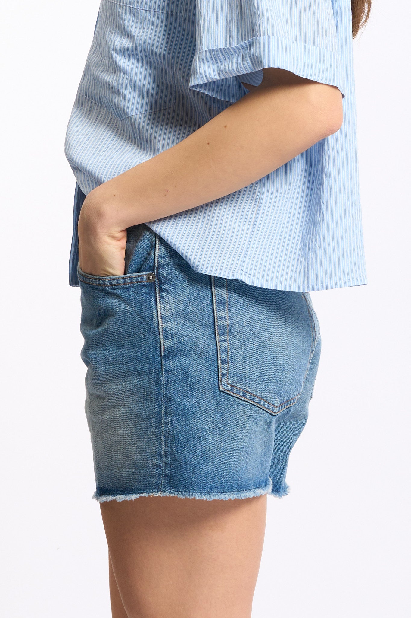 Dondup Shorts Stella in Denim Donna-3