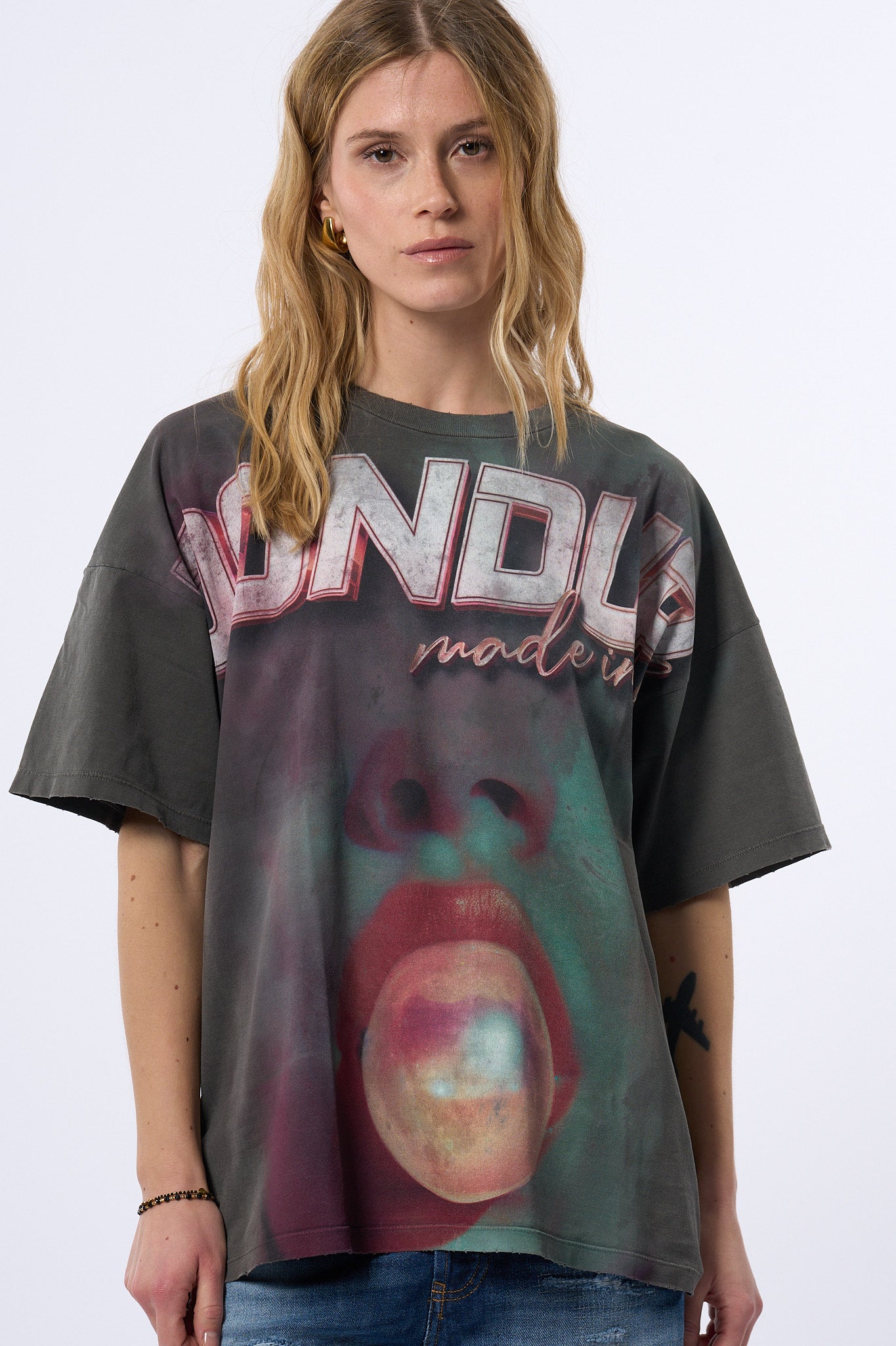 Dondup T-shirt Grigio Donna-5