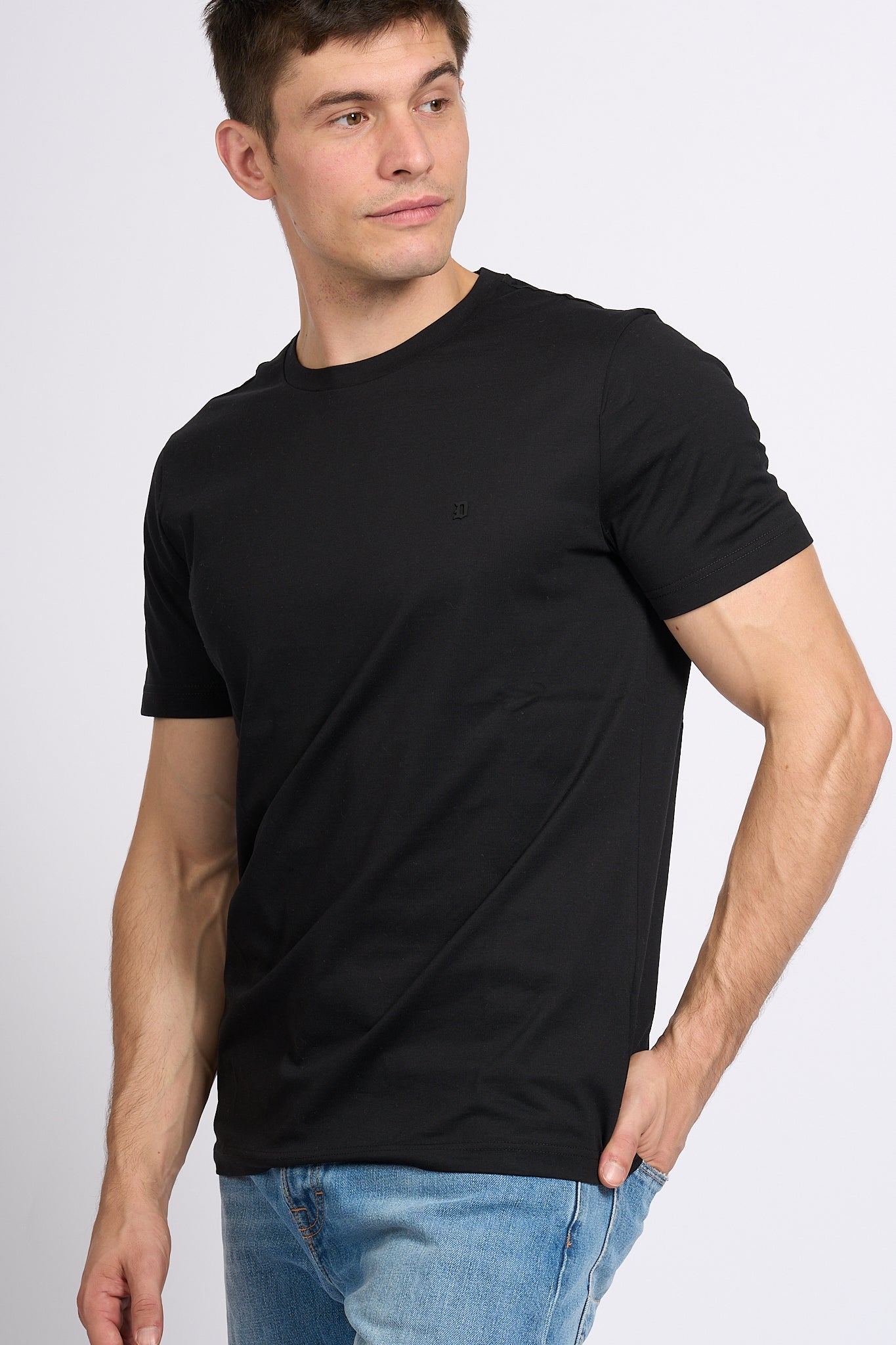 Dondup T-shirt Nero Uomo-1