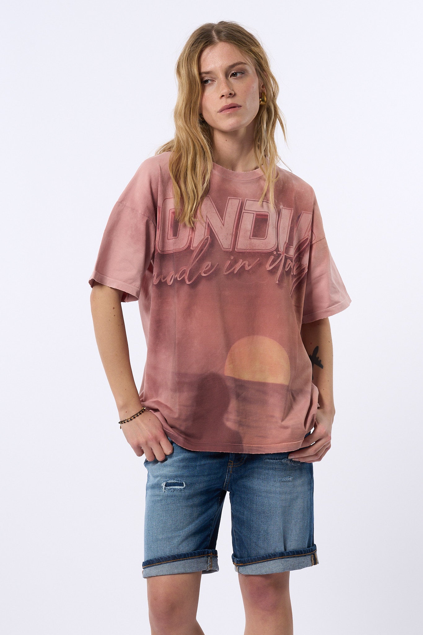 Dondup T-shirt Rosa Donna-5