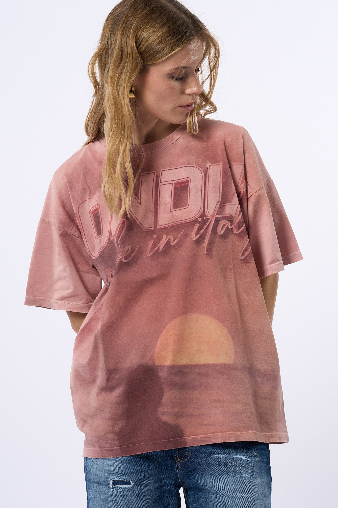 Dondup T-shirt Rosa Donna-1