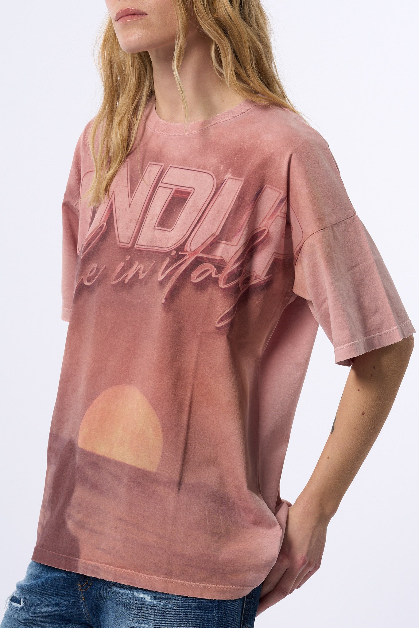 Dondup T-shirt Rosa Donna-4