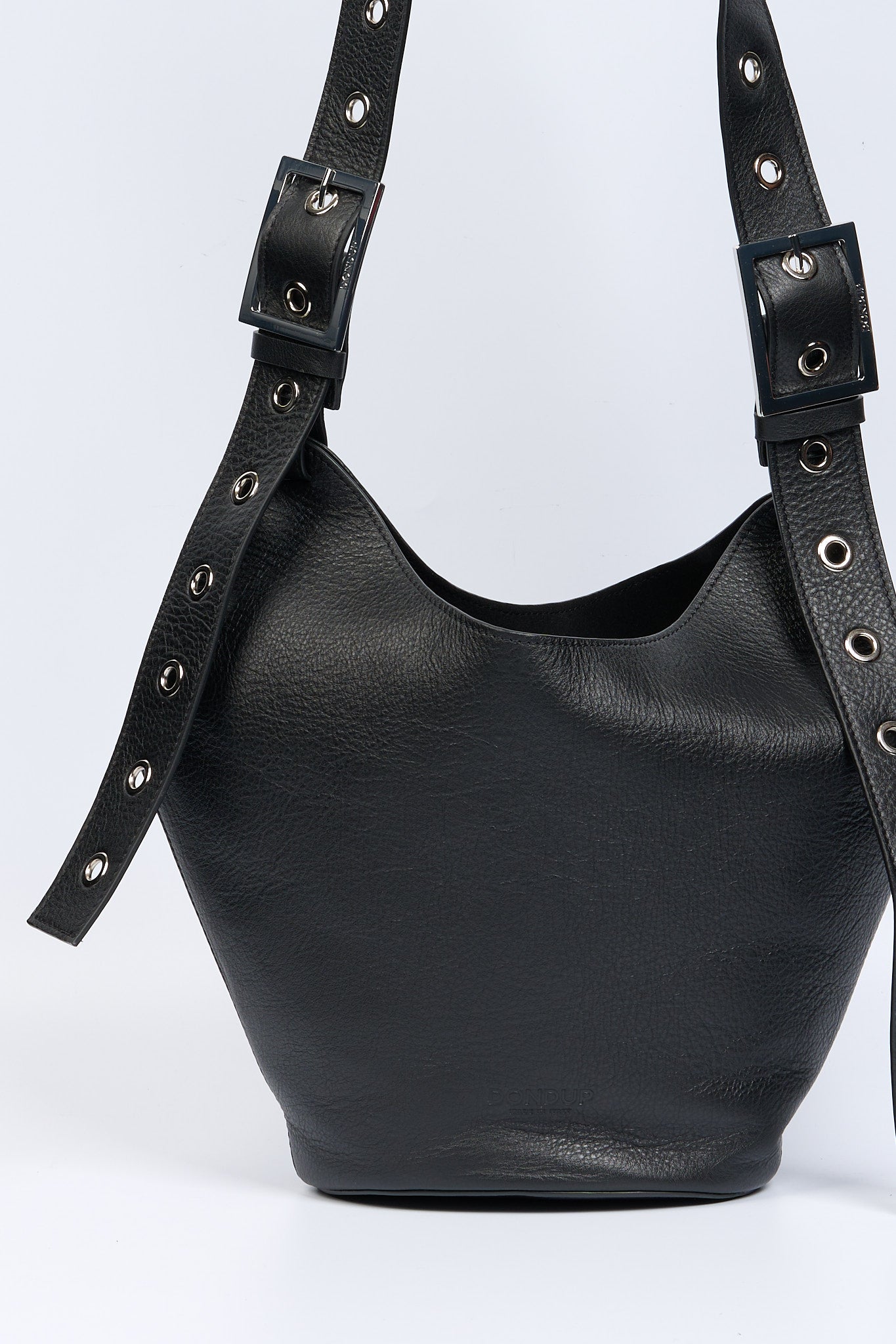 Dondup Borsa Small Hobo in Pelle Nero Donna-5